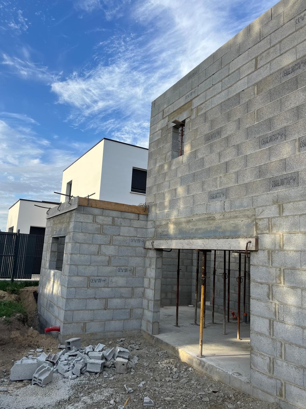 Construction neuve — chantier réalisé par Renov'Construction dans le Morbihan