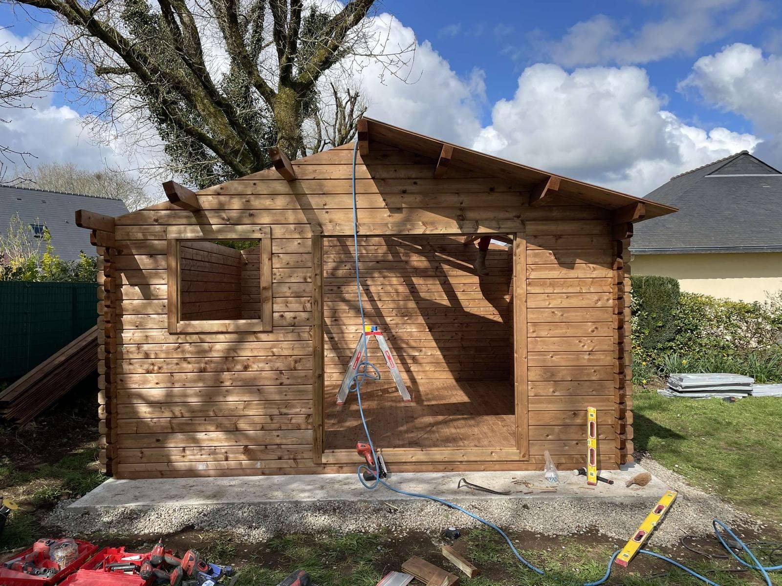 Aménagement extérieur — chantier réalisé par Renov'Construction dans le Morbihan