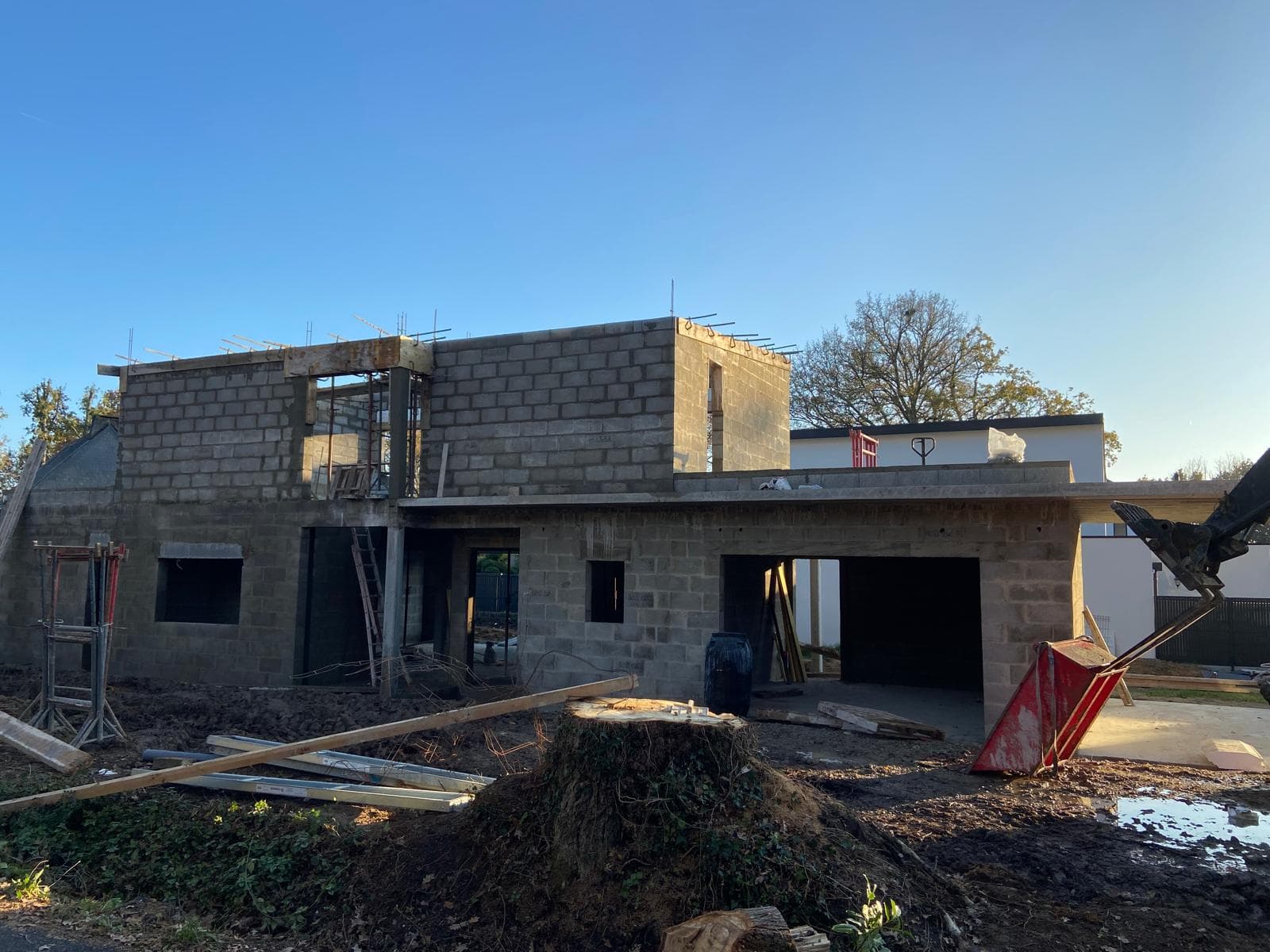 Construction neuve — chantier réalisé par Renov'Construction dans le Morbihan